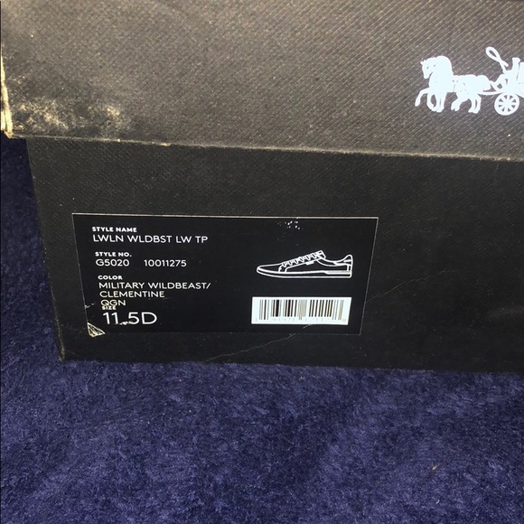 COACH MENS SHOES MILITARY WILDBEAST 11.5D - Picture 8 of 9